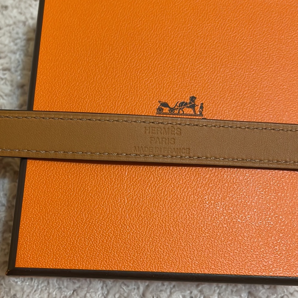 Hermes Kelly Double Tour Box leather black color size small - Picture 9 of 11